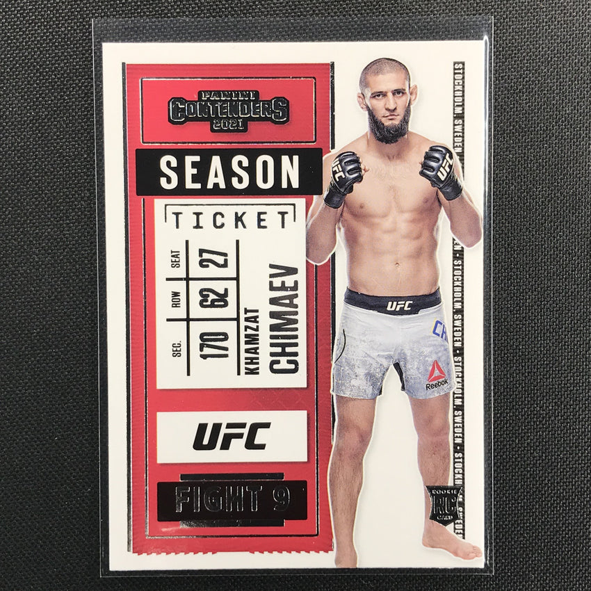 2021 Chronicles KHAMZAT CHIMAEV Contenders Season Ticket Rookie Base #3