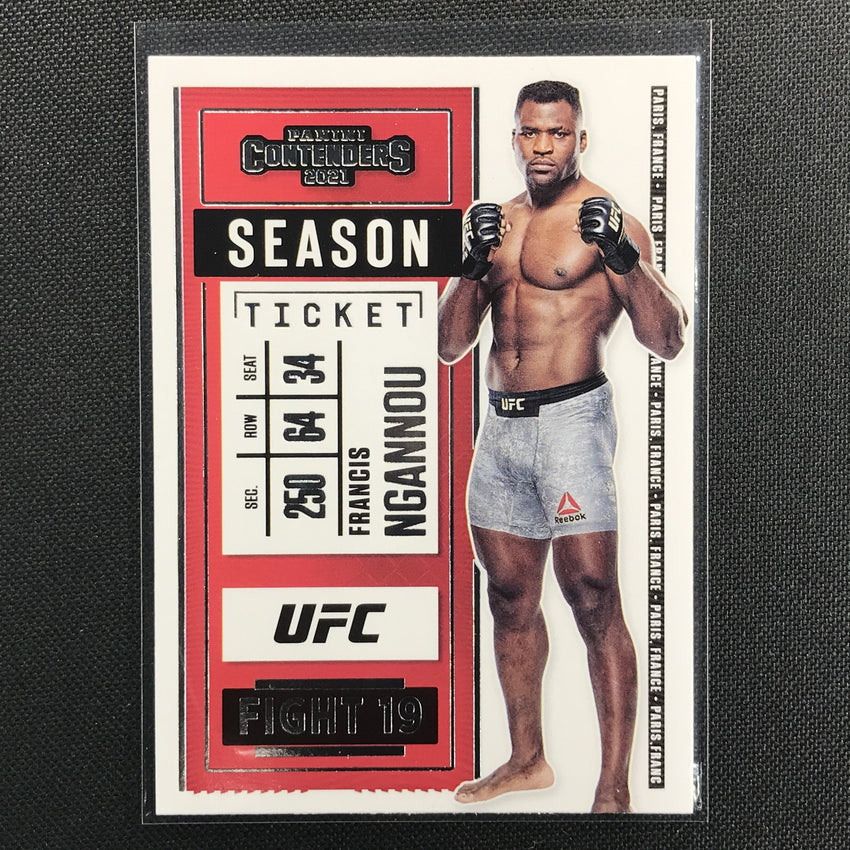 2021 Chronicles Francis Ngannou Contenders Season Ticket Base No 4