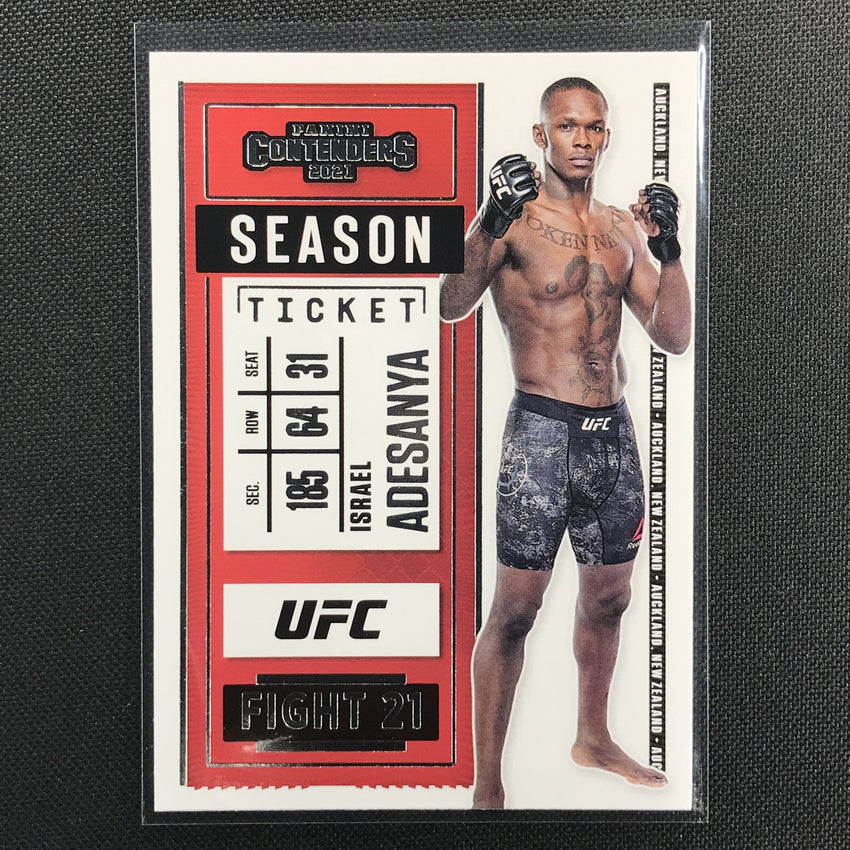 2021 Chronicles ISRAEL ADESANYA Contenders Season Ticket Base #5