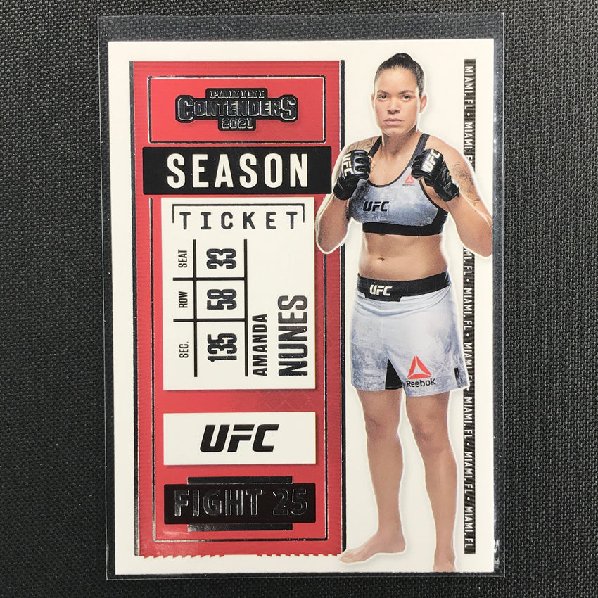 2021 Chronicles AMANDA NUNES Contenders Season Ticket Base #7