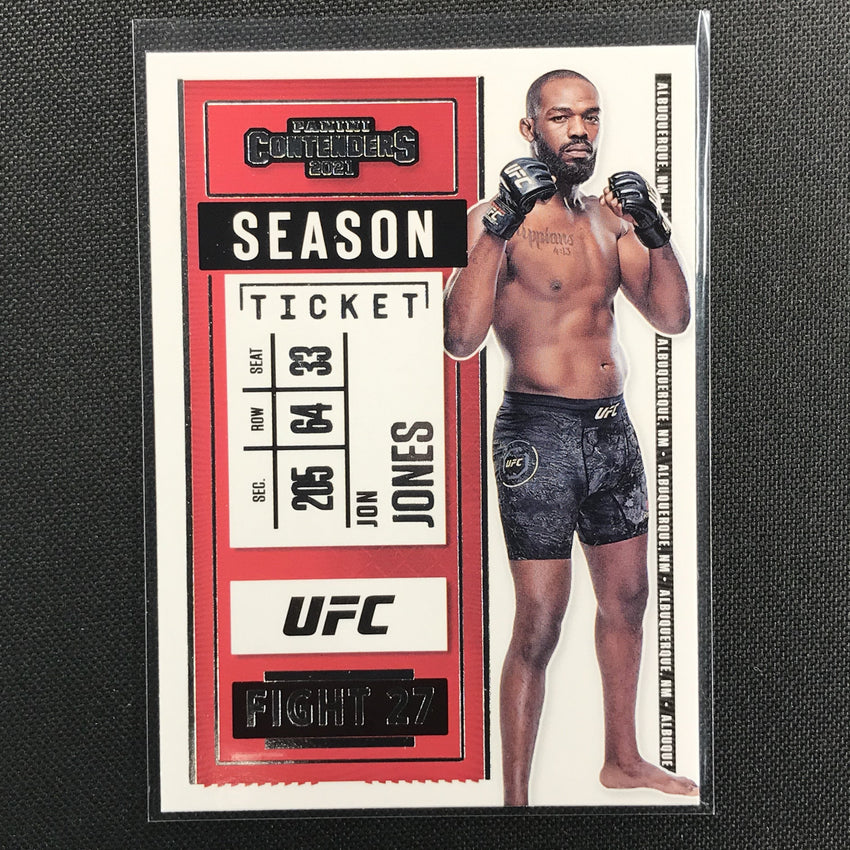 2021 Chronicles JON JONES Contenders Season Ticket Base #9