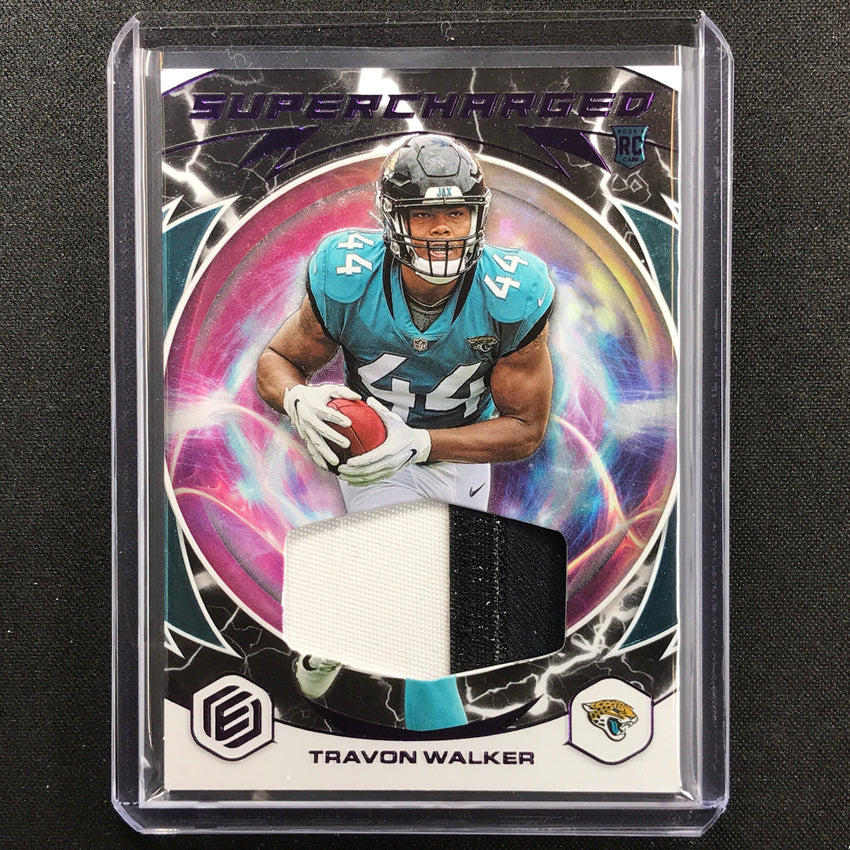 2022 Elements Travon Walker Supercharged Rookie Relic Jersey Patch Xenon 6/54