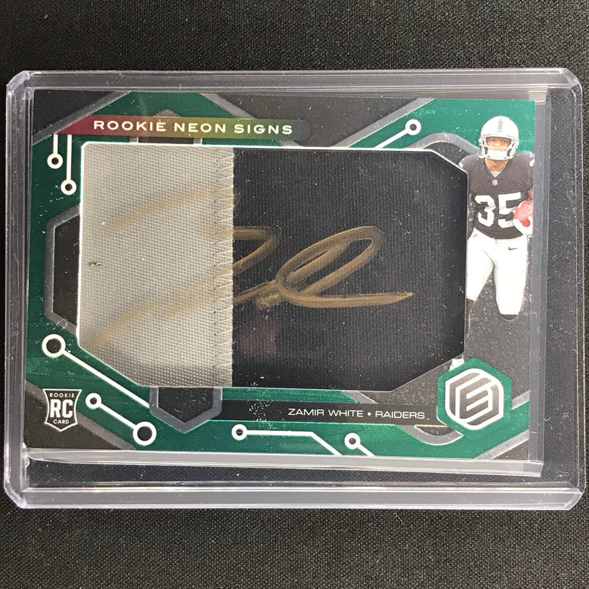 2022 Elements Zamir White Rookie Neon Material Signs Patch Auto Prime 22/25