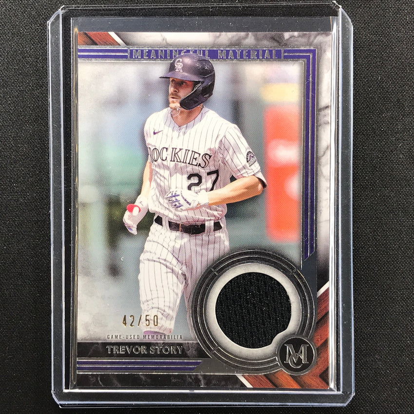2022 Museum Collection Trevor Story Meaningful Materials Relic 42/50