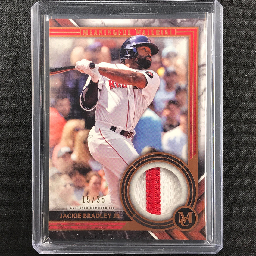 2022 Museum Collection Jackie Bradley Jr. Meaningful Material Relic Copper 15/35