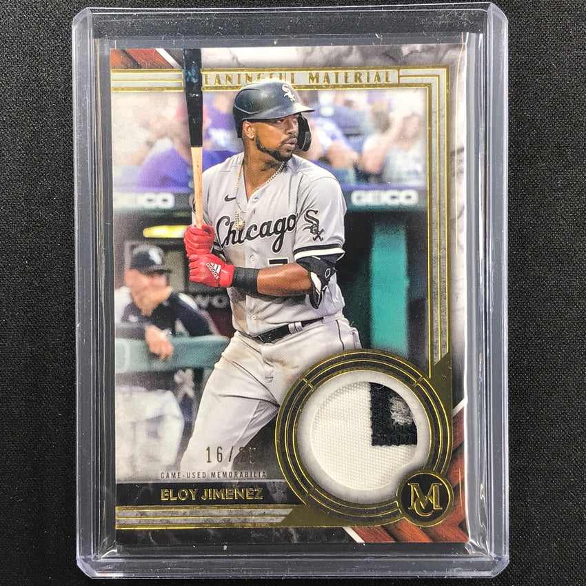 2022 Museum Collection Eloy Jimenez Meaningful Material Relic Patch Gold 16/25