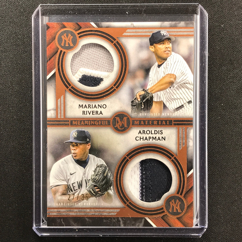 2022 Museum Collection Mariano Rivera Chapman Meaningful Material Dual Relic /35