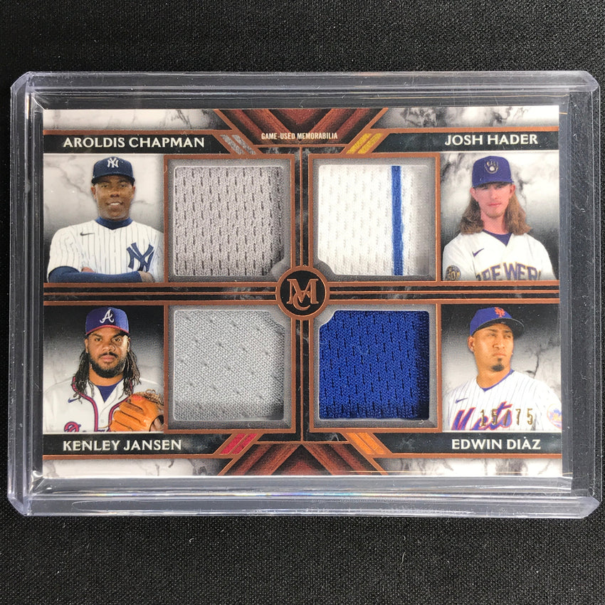 2022 Museum Collection Chapman Hader Jansen Diaz Primary Pieces Quad Relics /75