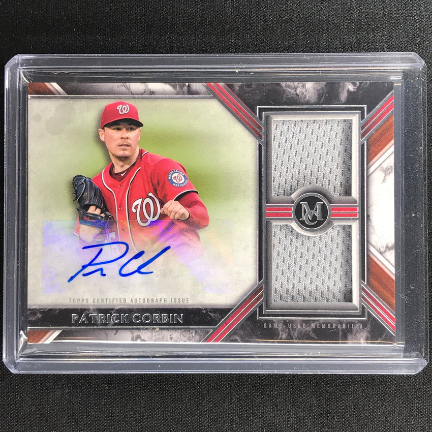 2022 Museum Collection Patrick Corbin Signature Swatch Dual Relic Auto 261/275
