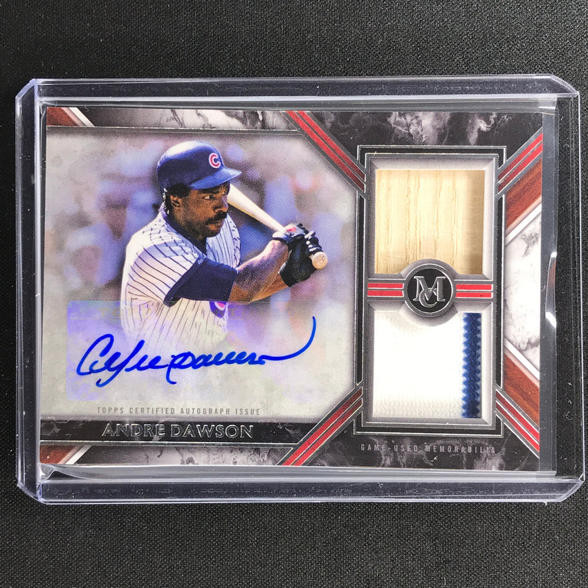 2022 Museum Collection Andre Dawson Signature Swatch Dual Relic Auto 34/100
