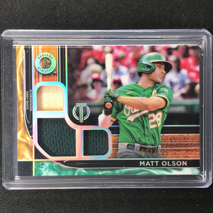 2022 Tribute Matt Olson Triple Relics 127/199