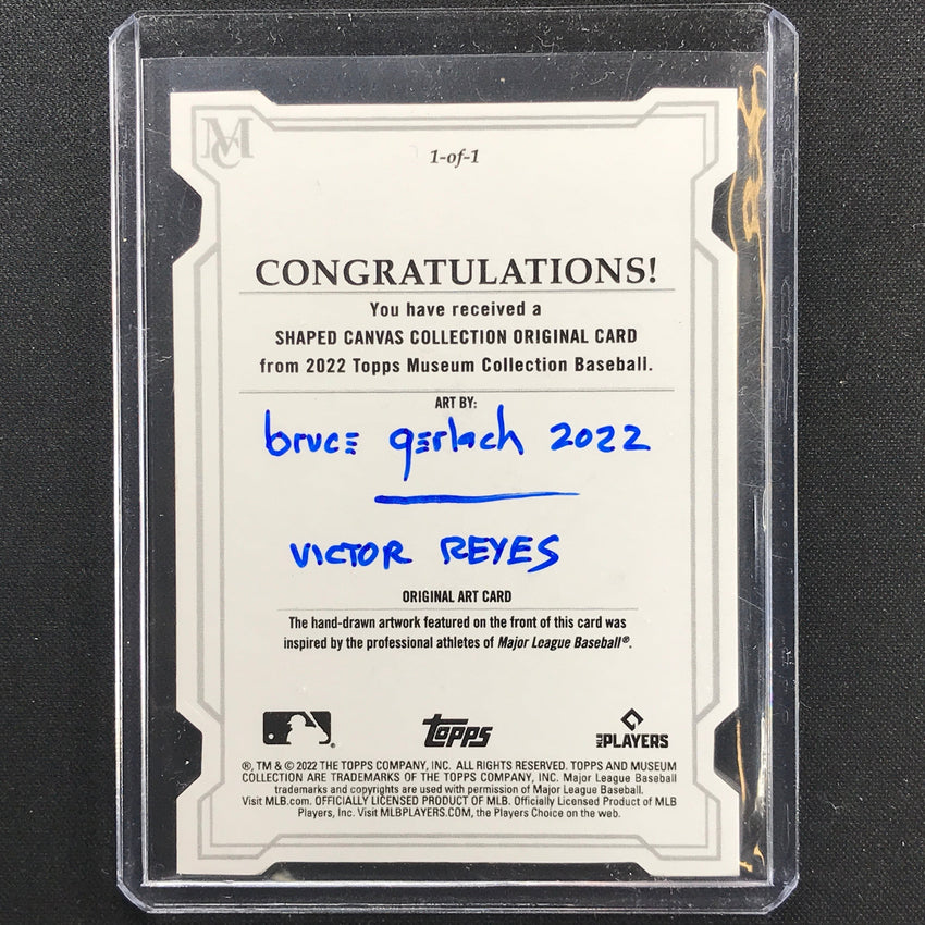 2022 Museum Collection Victor Reyes Canvas Originals Shaped Sketch 1/1 Gerlach