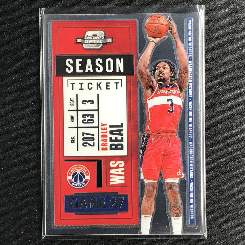 2020-21 Contenders Optic BRADLEY BEAL Season Ticket Base #18