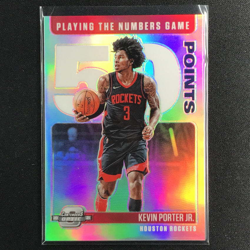 2020-21 Contenders Optic KEVIN PORTER JR. Playing Numbers Game Silver Prizm #13
