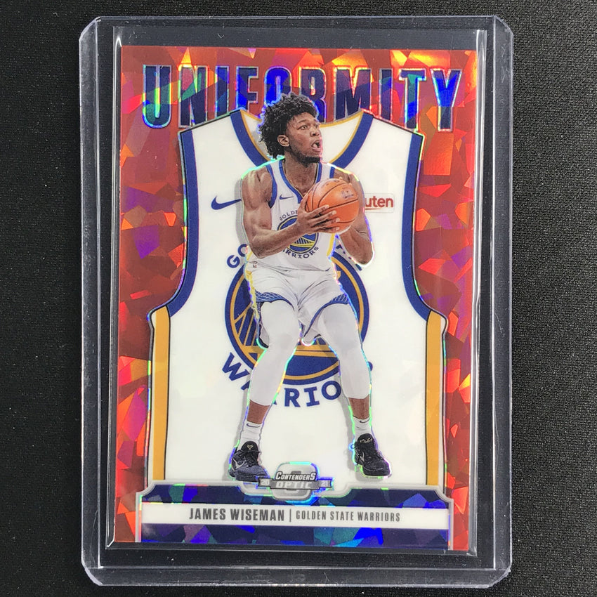 2020-21 Contenders Optic JAMES WISEMAN Uniformity Rookie Red Cracked Ice #30