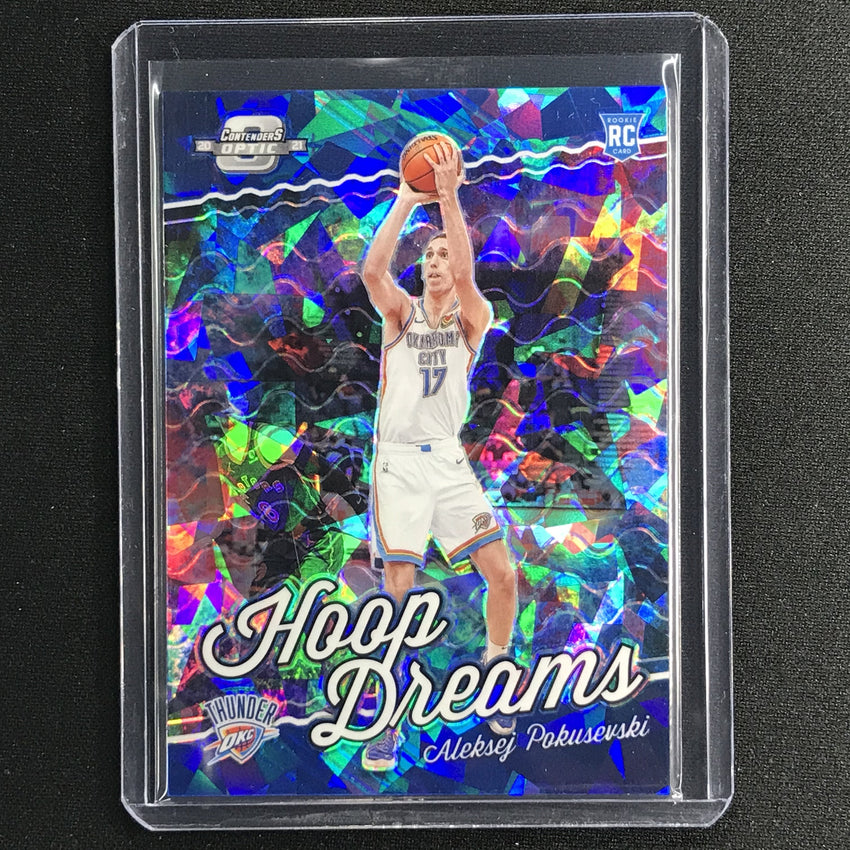 2020-21 Contenders Optic ALEKSEJ POKUSEVSKI Hoop Dreams Rookie Blue Ice #4