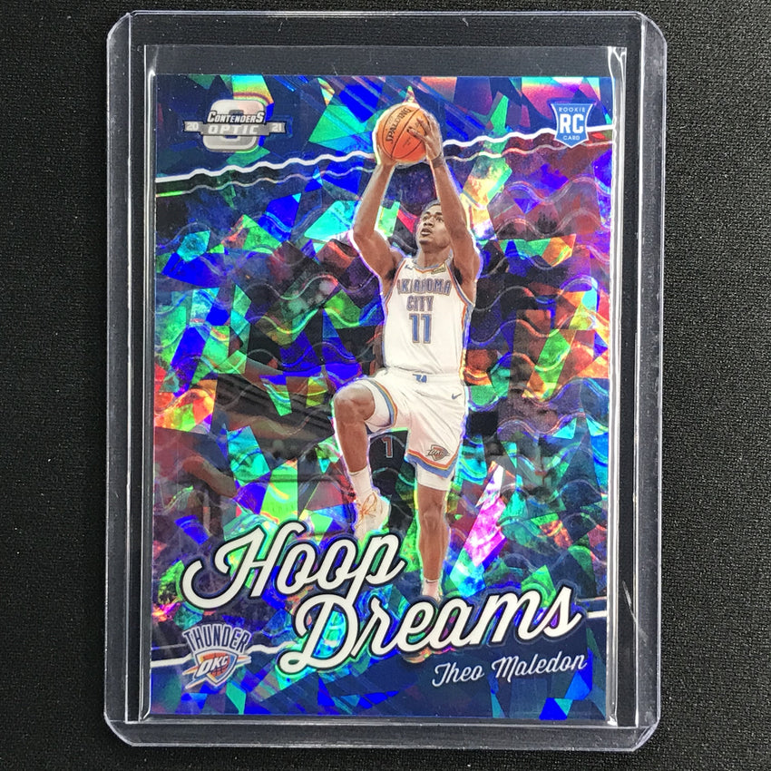 2020-21 Contenders Optic THEO MALEDON Hoop Dreams Rookie Blue Cracked Ice #17