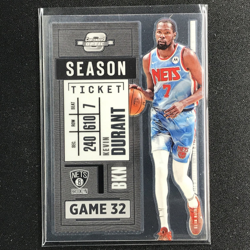 2020-21 Contenders Optic KEVIN DURANT Season Ticket Base #49