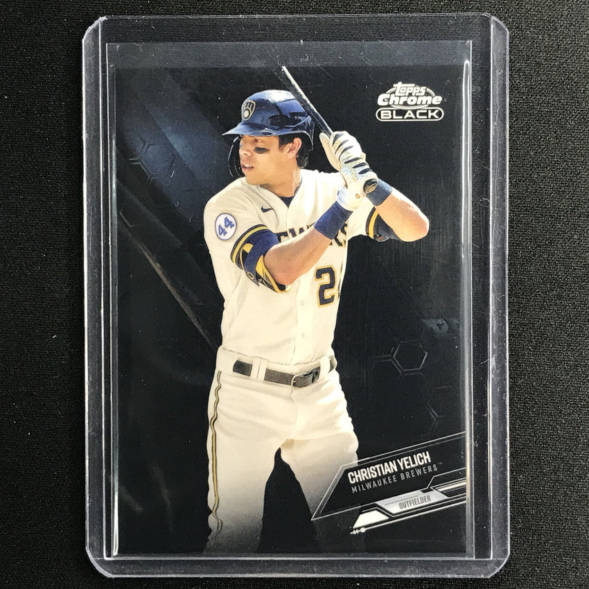 2021 Topps Chrome Black CHRISTIAN YELICH Base #80