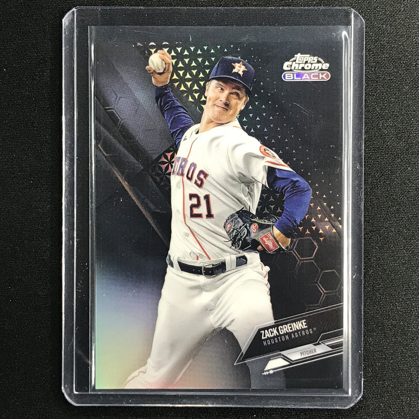 2021 Topps Chrome Black Zack Greinke Refractor 33/199