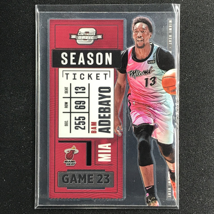 2020-21 Contenders Optic BAM ADEBAYO Season Ticket Base #52