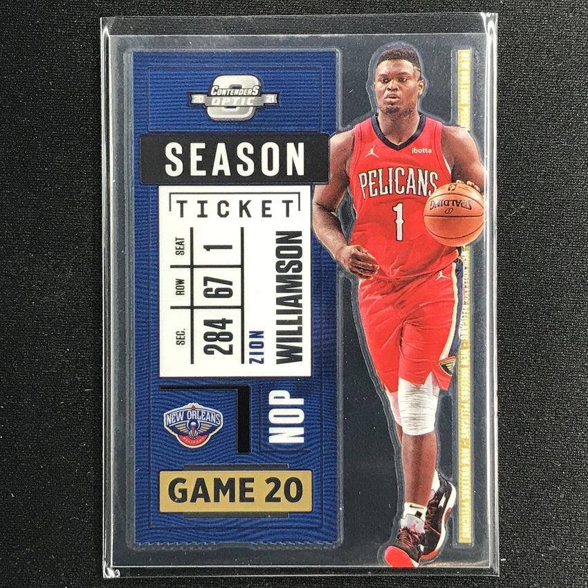 2020-21 Contenders Optic Zion Williamson Season Ticket Base No 58