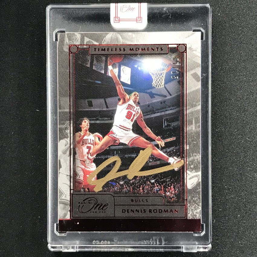 2020-21 One And One Dennis Rodman Timeless Moments Auto Red 7/15