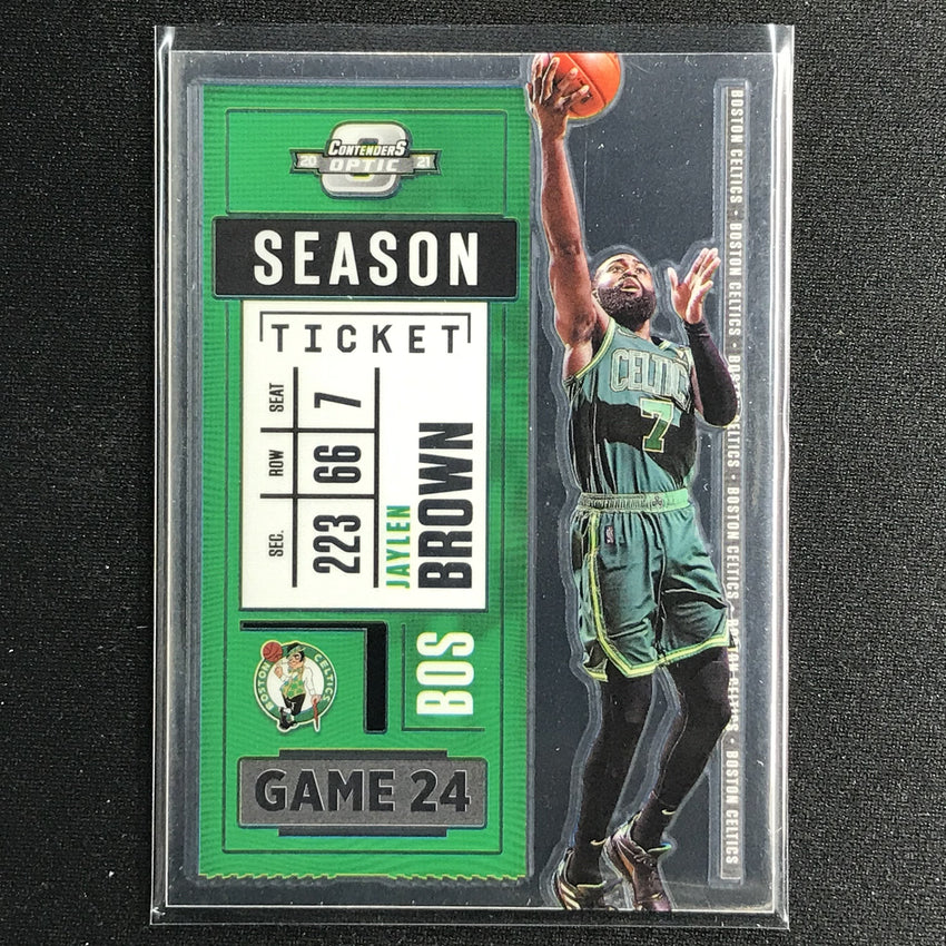 2020-21 Contenders Optic JAYLEN BROWN Season Ticket Base #84