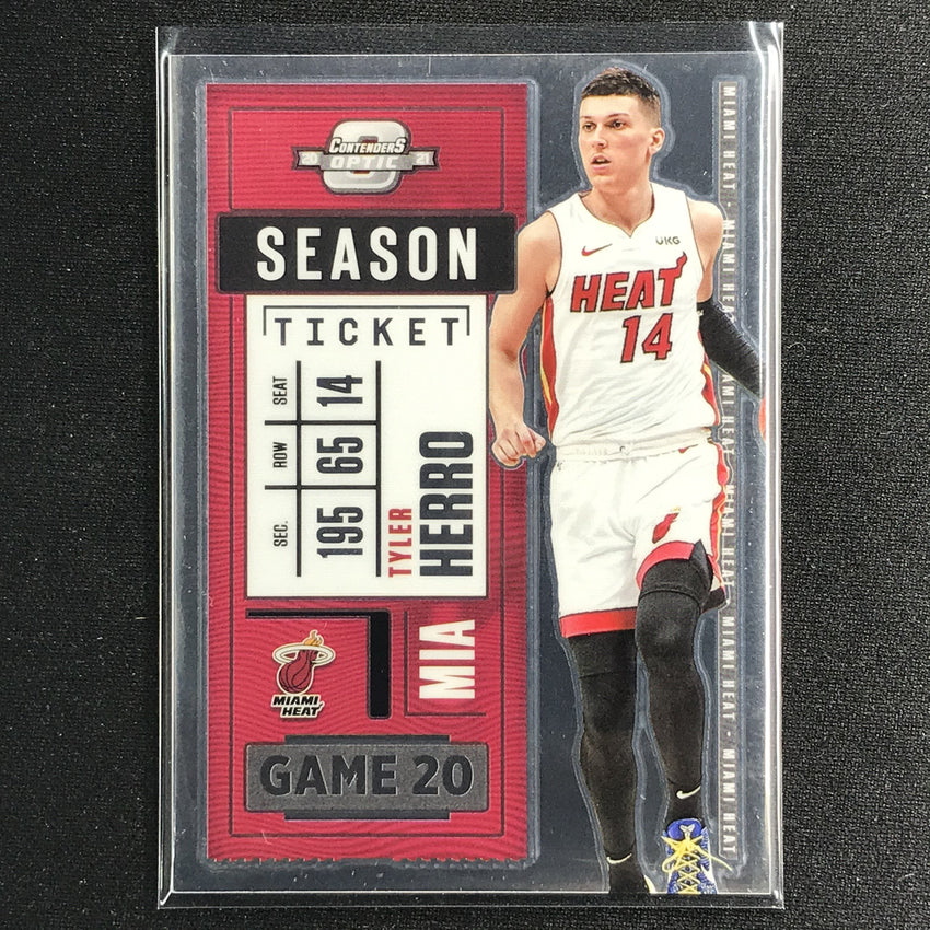 2020-21 Contenders Optic TYLER HERRO Season Ticket Base #4