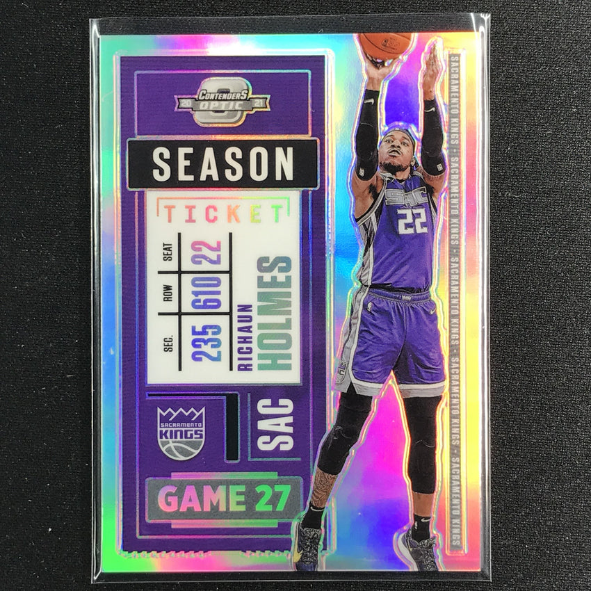 2020-21 Contenders Optic RICHAUN HOLMES Season Ticket Silver Prizm #19