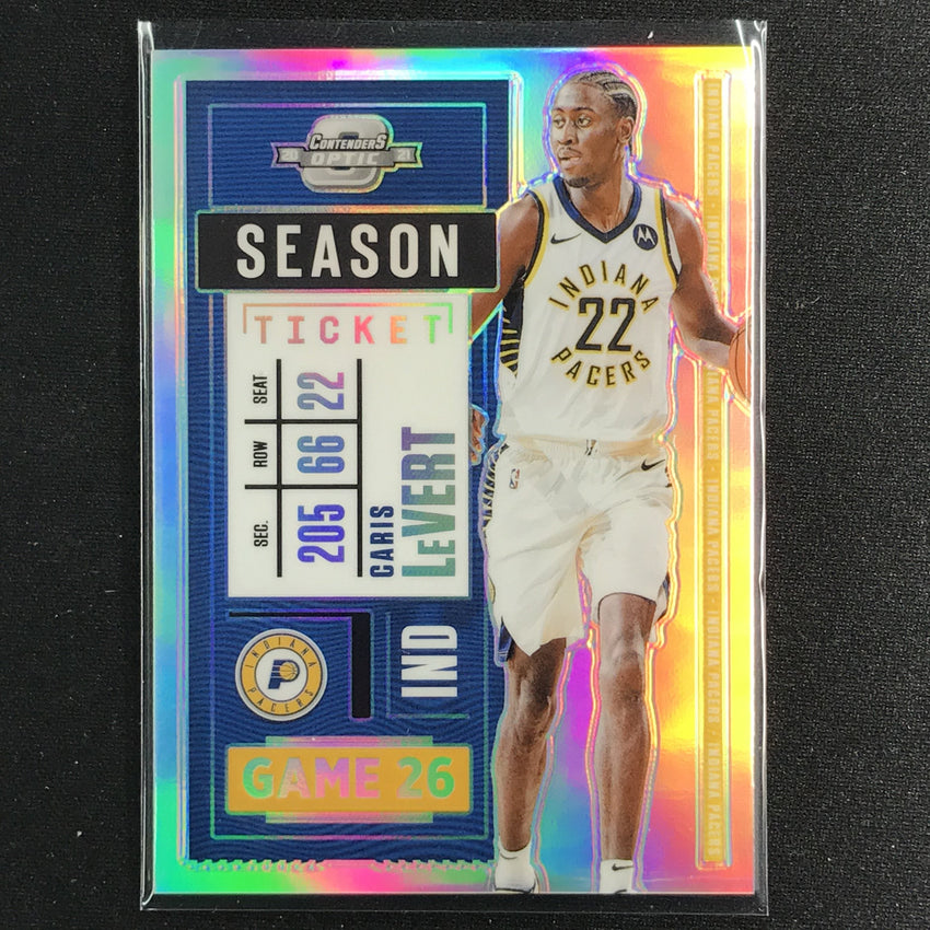 2020-21 Contenders Optic CARIS LEVERT Season Ticket Silver Prizm #29