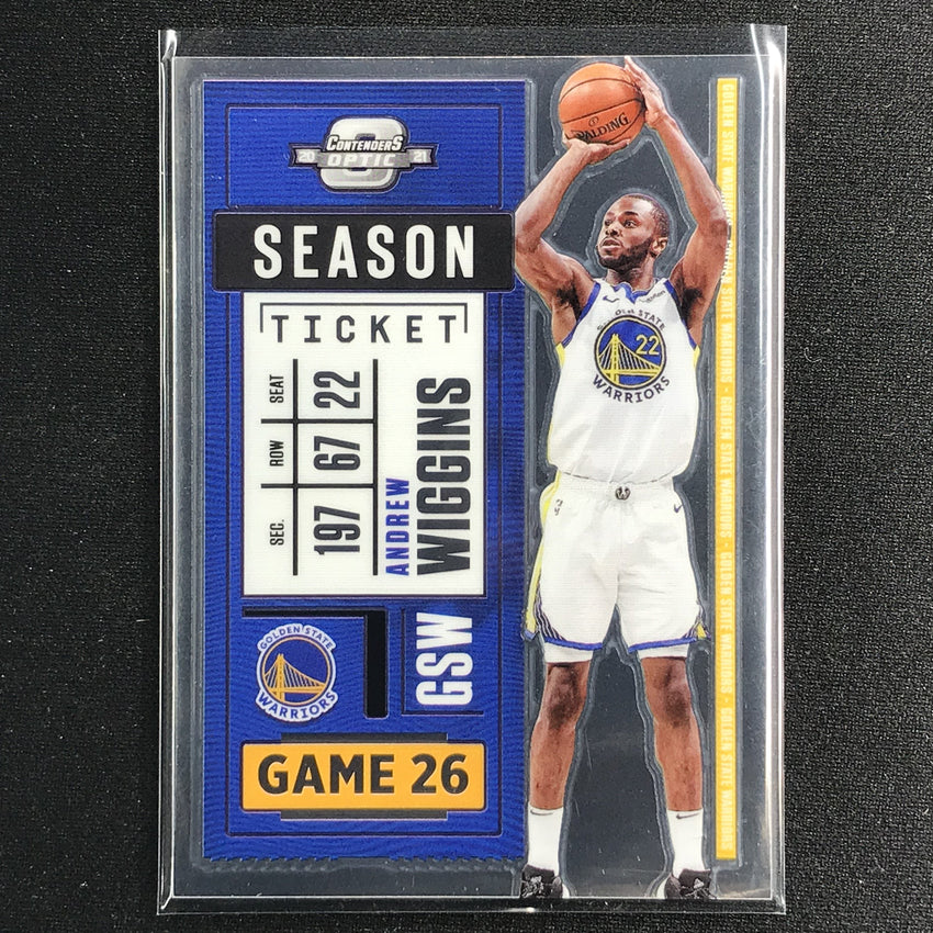 2020-21 Contenders Optic ANDREW WIGGINS Season Ticket Base #9