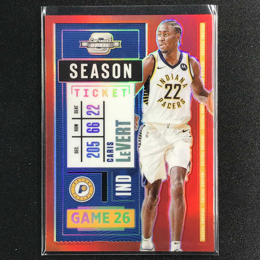2020-21 Contenders Optic CARIS LEVERT Season Ticket Red #29