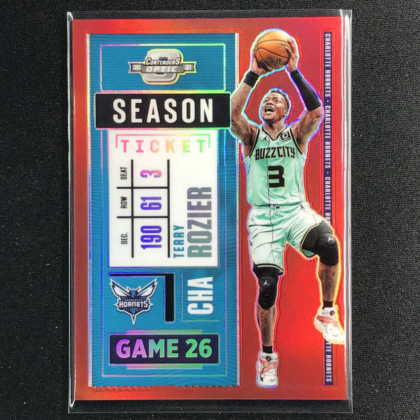 2020-21 Contenders Optic TERRY ROZIER Season Ticket Red #35