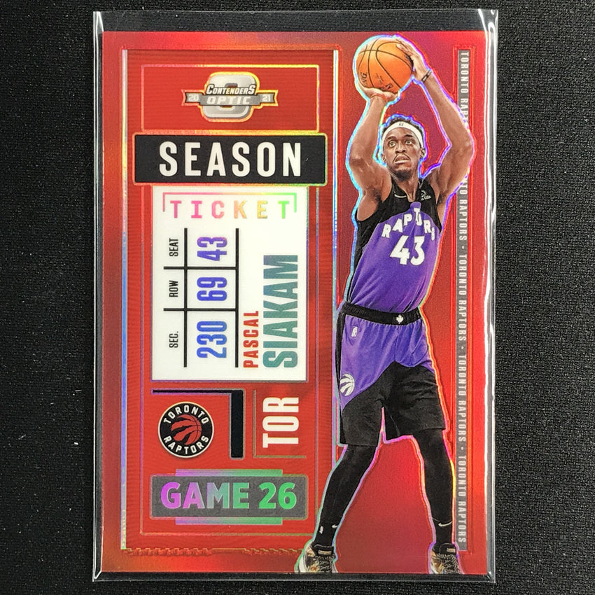 2020-21 Contenders Optic PASCAL SIAKAM Season Ticket Red #86