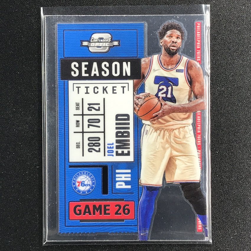 2020-21 Contenders Optic JOEL EMBIID Season Ticket Base #11