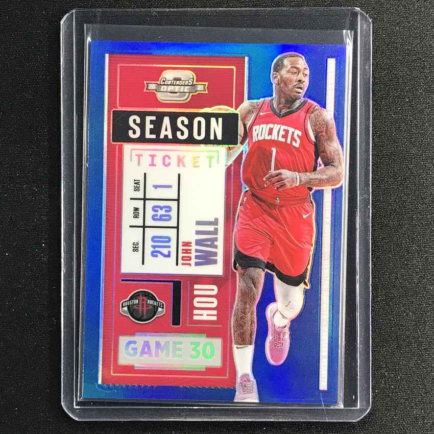 2020-21 Contenders Optic John Wall Season Ticket Blue 17/99