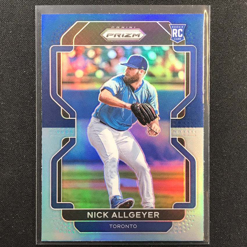 2022 Prizm NICK ALLGEYER Tier II Rookie Navy Blue Carolina Blue #169