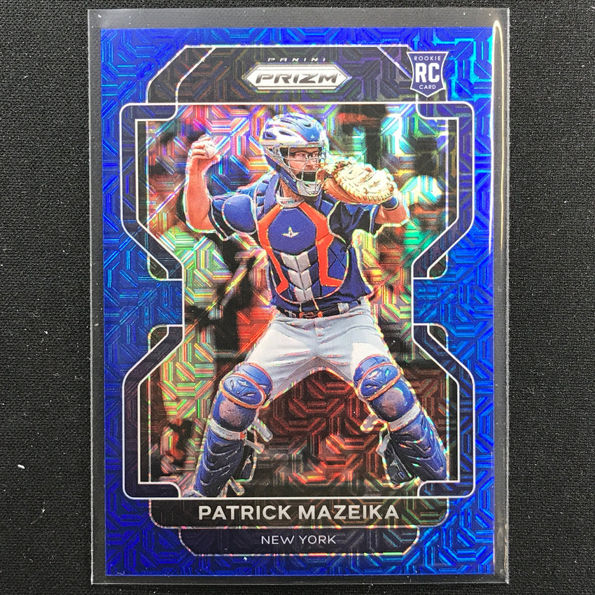 2022 Prizm Patrick Mazeika Tier I Rookie Blue Mojo /199