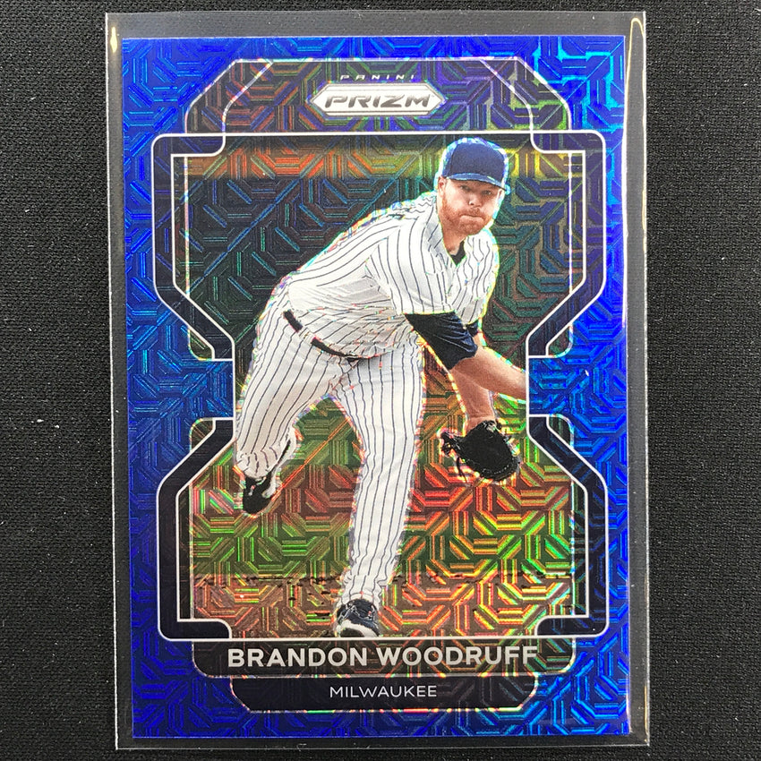 2022 Prizm Brandon Woodruff Tier Ii Blue Mojo /199