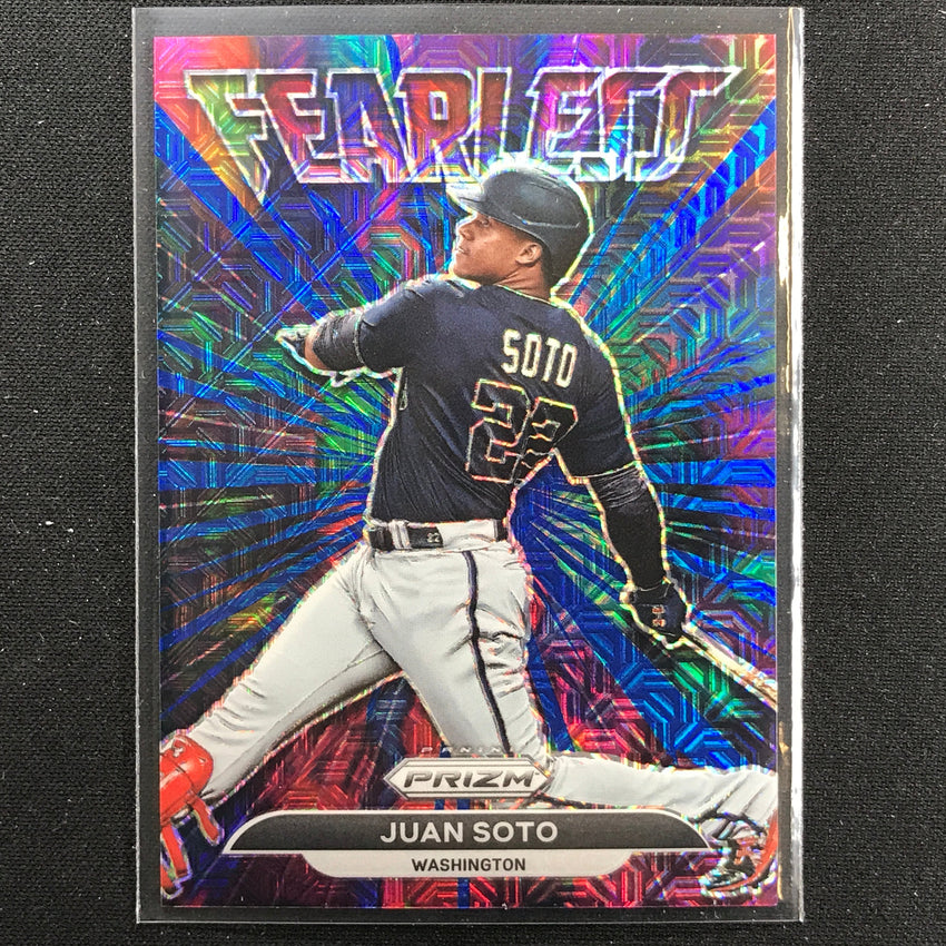 2022 Prizm Juan Soto Fearless Blue Mojo /199