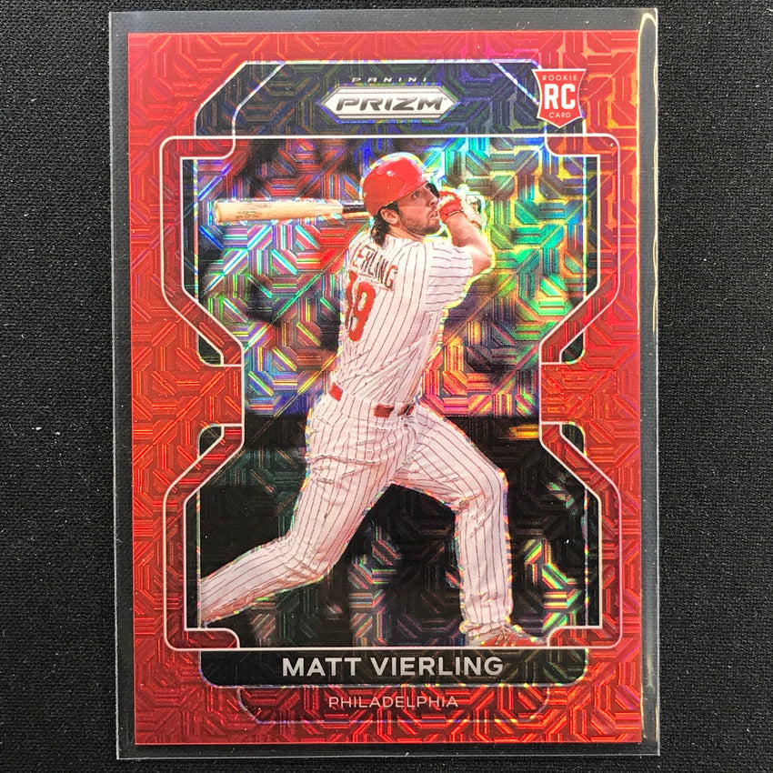 2022 Prizm Matt Vierling Tier I Rookie Red Mojo /149