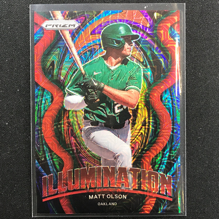 2022 Prizm Matt Olson Illumination Red Mojo /149