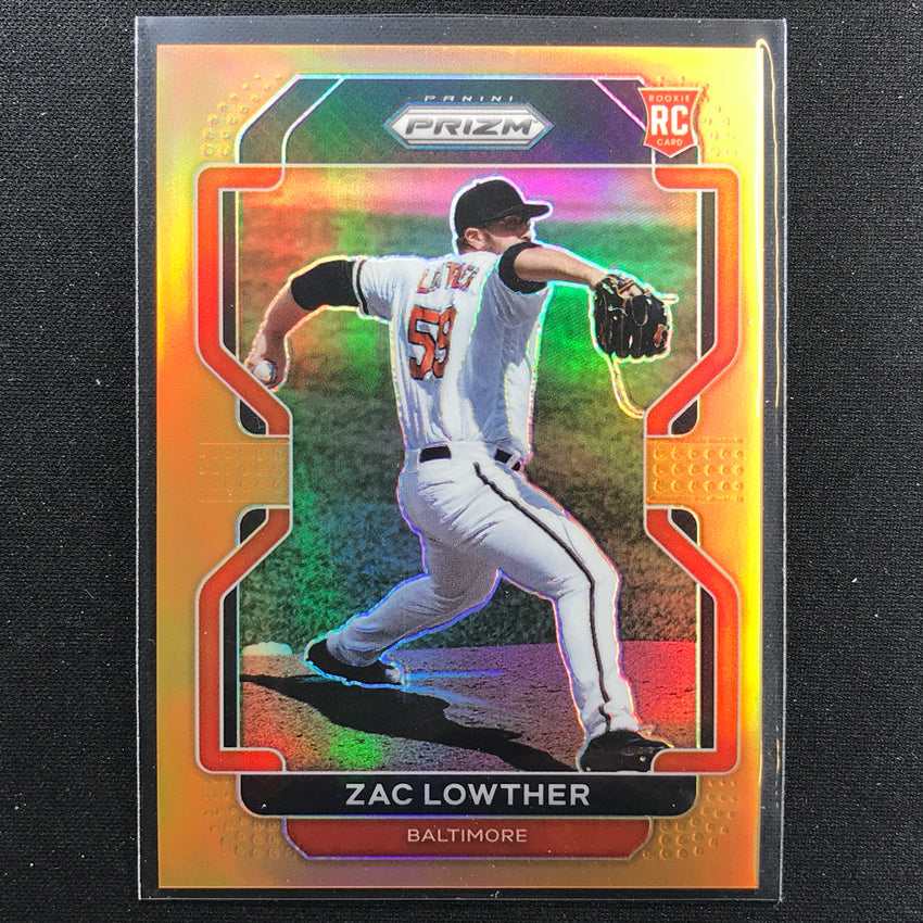 2022 Prizm Zac Lowther Tier Ii Rookie Neon Orange /100