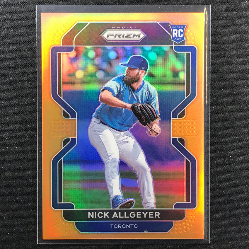2022 Prizm Nick Allgeyer Tier Ii Rookie Neon Orange /100
