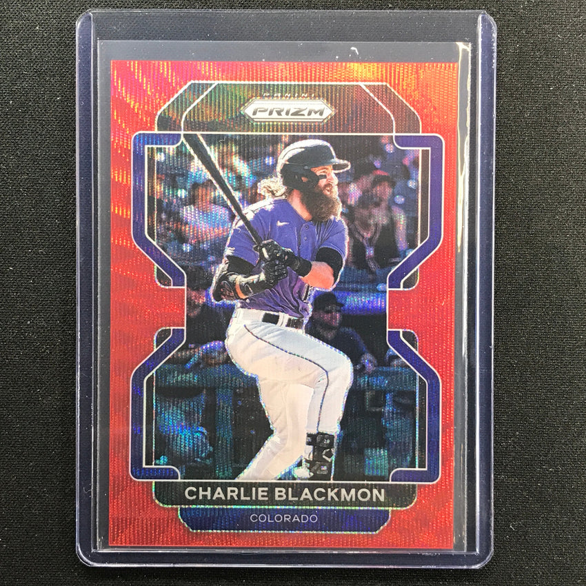 2022 Prizm Charlie Blackmon Tier Ii Red Wave 26/99