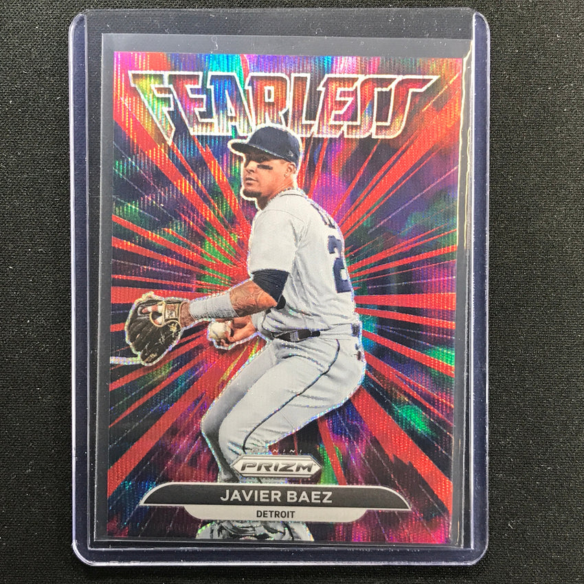 2022 Prizm Javier Baez Fearless Red Wave 93/99
