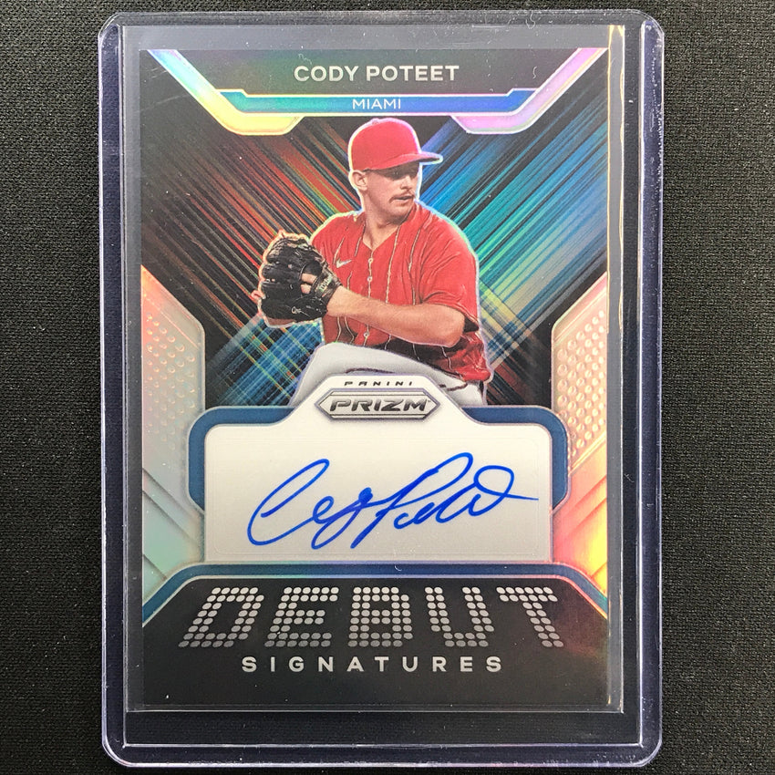 2022 Prizm CODY POTEET Debut Signatures Auto Silver #CP
