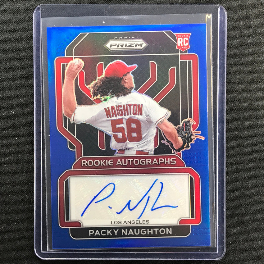 2022 Prizm Packy Naughton Rookie Auto Blue 7/149