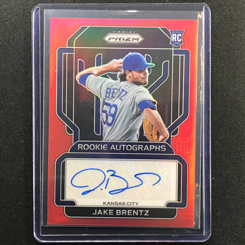2022 Prizm Jake Brentz Rookie Auto Red 4/99